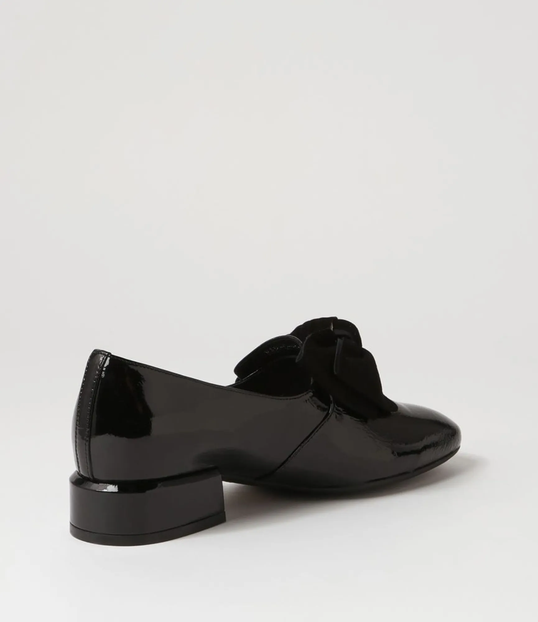 Shop Midas Shoes Varvo Black Patent Suede Flat Shoes