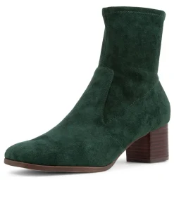Hot Midas Shoes Venti Forest Stretch Microsuede Ankle Boots