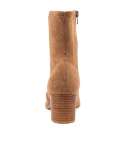Hot Midas Shoes Venti Sand Stretch Microsuede Ankle Boots
