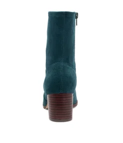 Best Midas Shoes Venti Teal Microsuede Ankle Boots