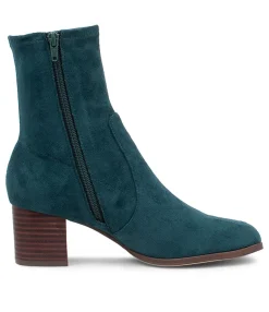 Best Midas Shoes Venti Teal Microsuede Ankle Boots