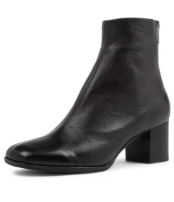 Best Sale Midas Shoes Vilani Black Leather Ankle Boots Bh