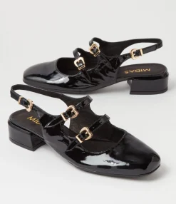 Flash Sale Midas Shoes Virazzo Black Patent Leather Heels