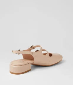 Hot Midas Shoes Virazzo Nude Leather Heels