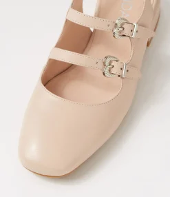 Hot Midas Shoes Virazzo Nude Leather Heels