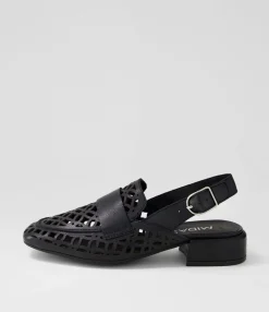 Flash Sale Midas Shoes Viscious Black Leather Heels
