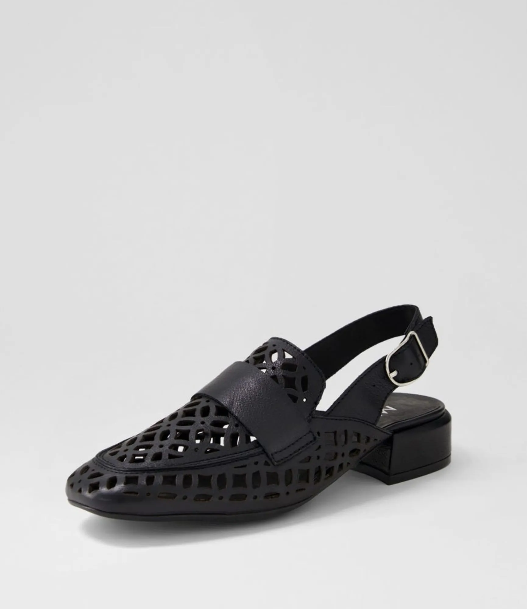 Flash Sale Midas Shoes Viscious Black Leather Heels