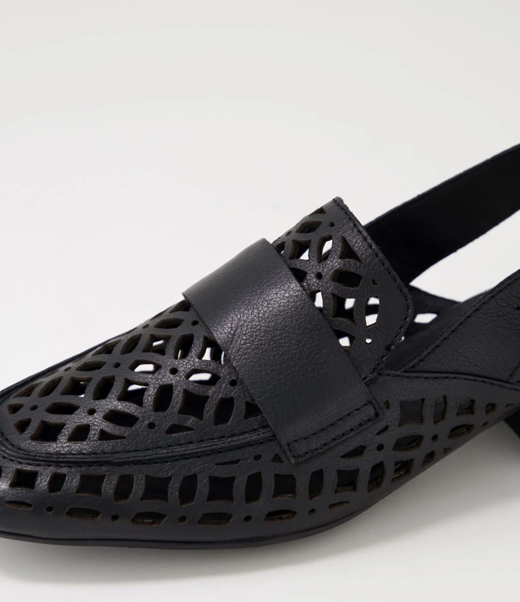 Flash Sale Midas Shoes Viscious Black Leather Heels