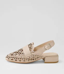 Hot Midas Shoes Viscious Nude Leather Heels