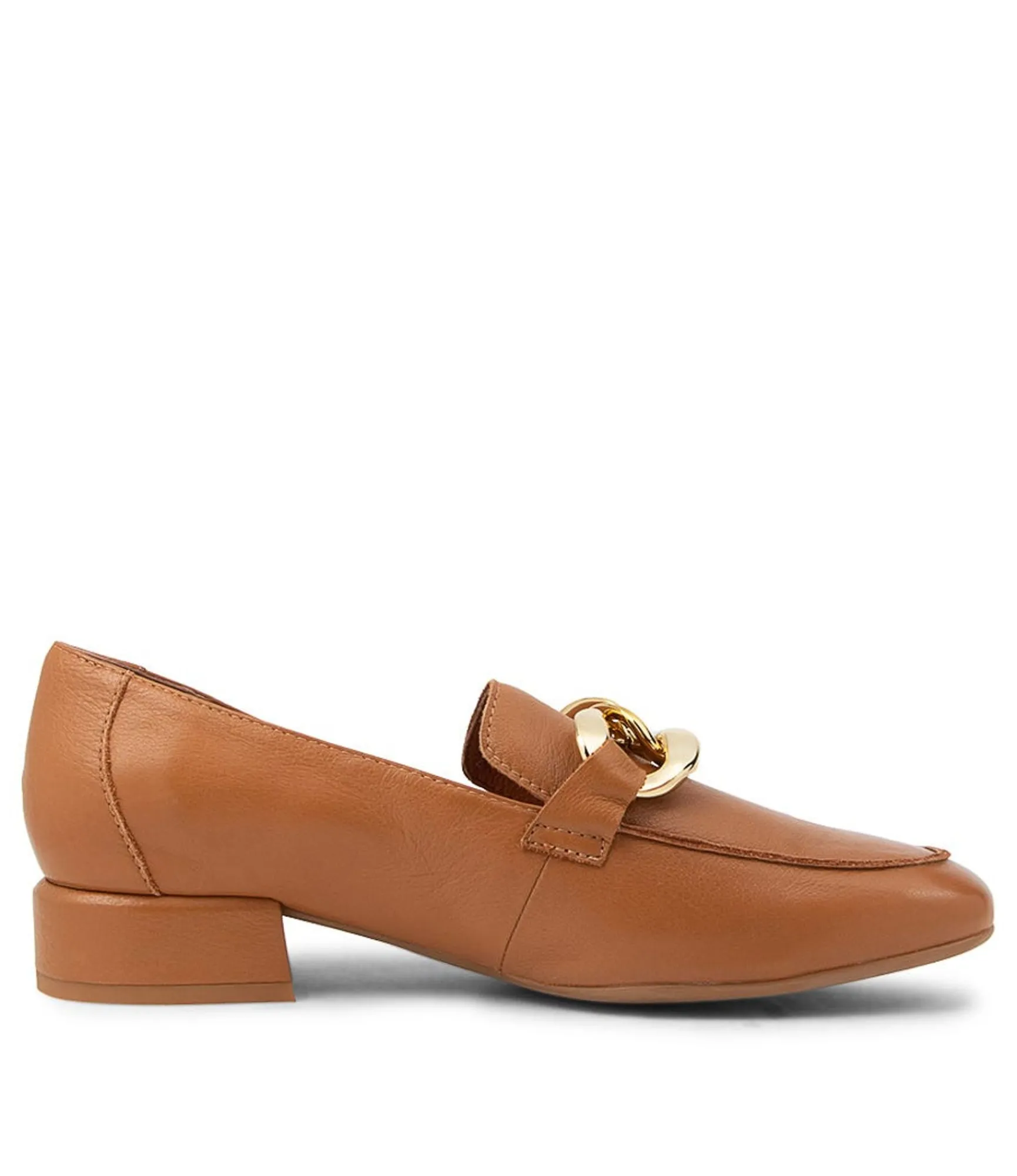 Clearance Midas Shoes Visten Dk Tan Leather Loafers