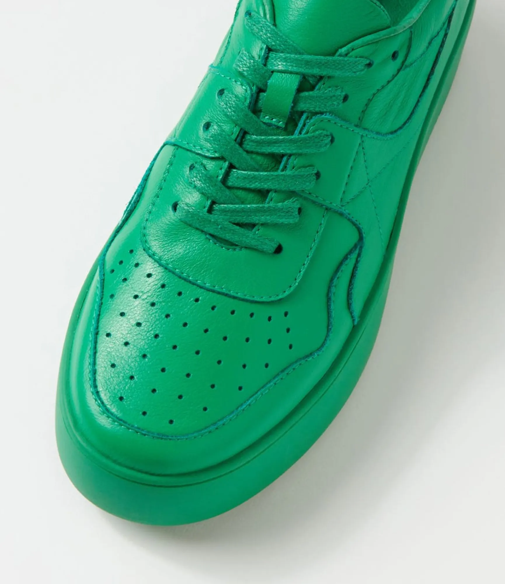 Fashion Midas Shoes Wabel Bright Emerald Leather Sneakers