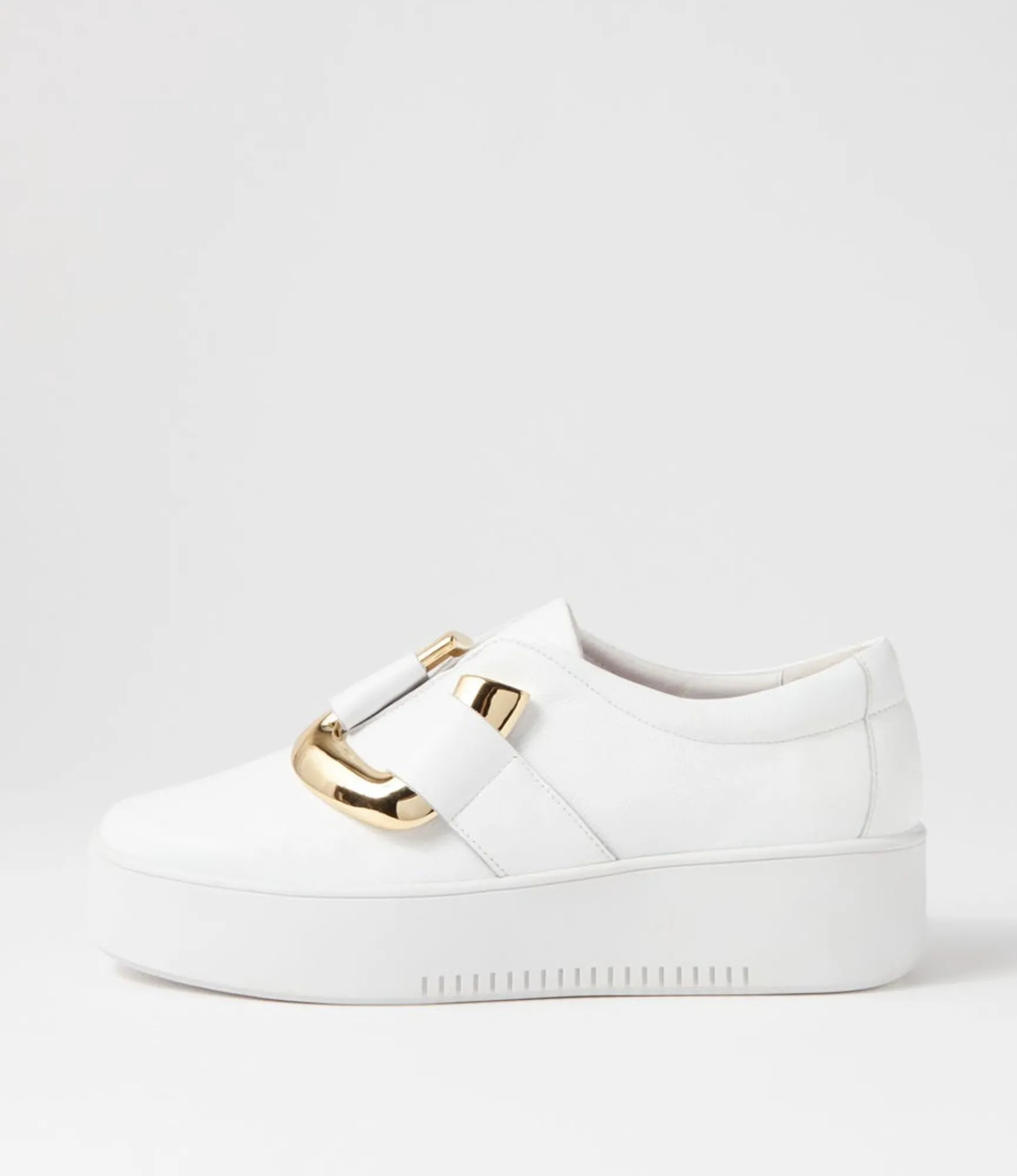 Best Midas Shoes Wayde White Leather Sneakers