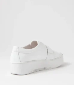 Best Midas Shoes Wayde White Leather Sneakers