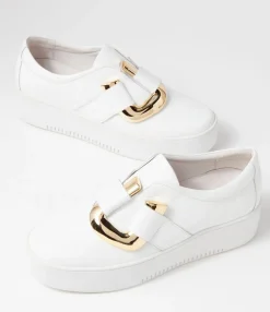 Best Midas Shoes Wayde White Leather Sneakers