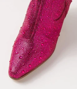 Cheap Midas Shoes Westin Fuchsia Jewel Fabric Knee High Boots