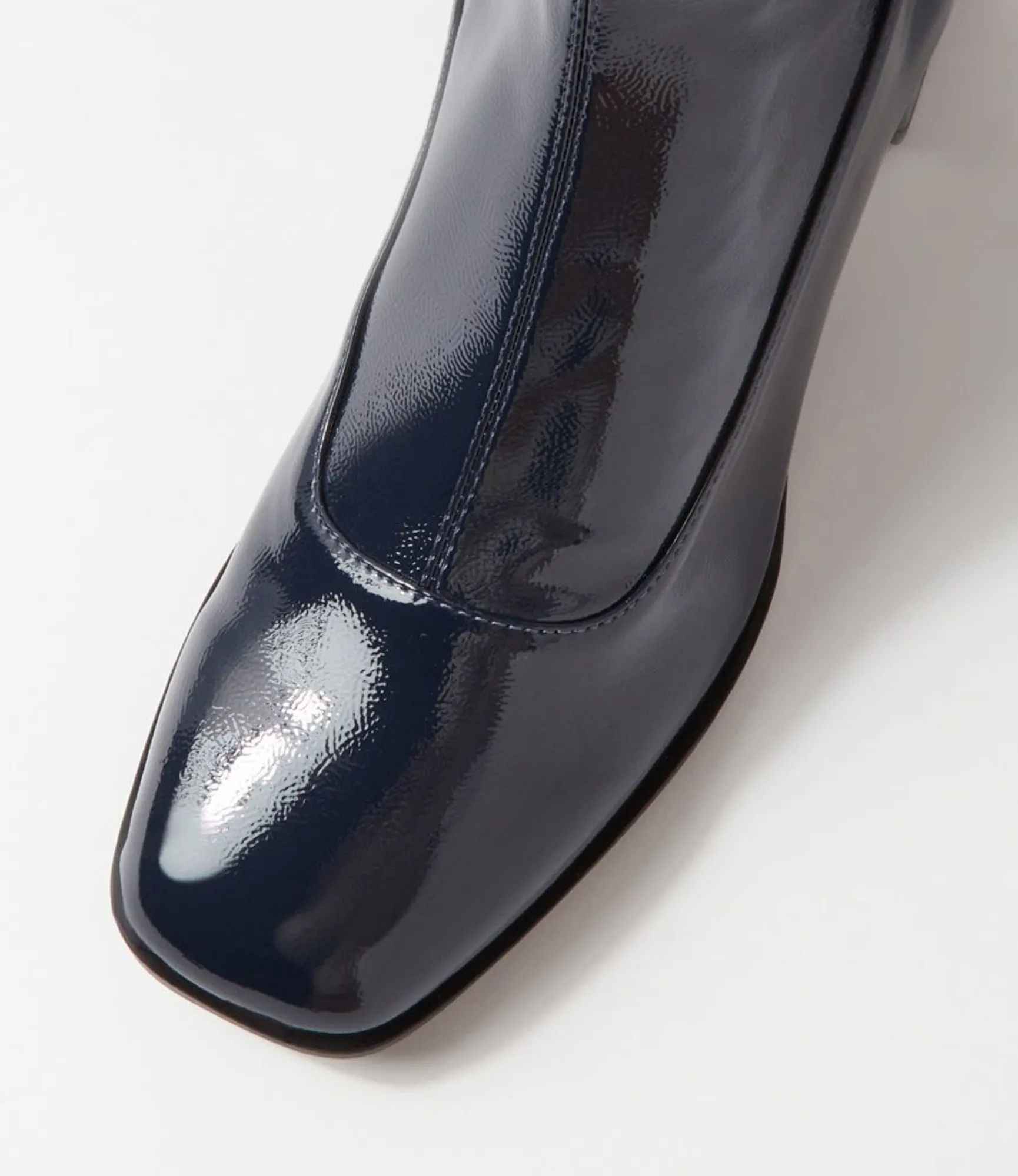 Cheap Midas Shoes Westina Navy Stretch Patent Pu Ankle Boots