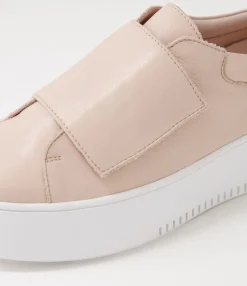 Shop Midas Shoes Whispa Rose White Leather Sneakers