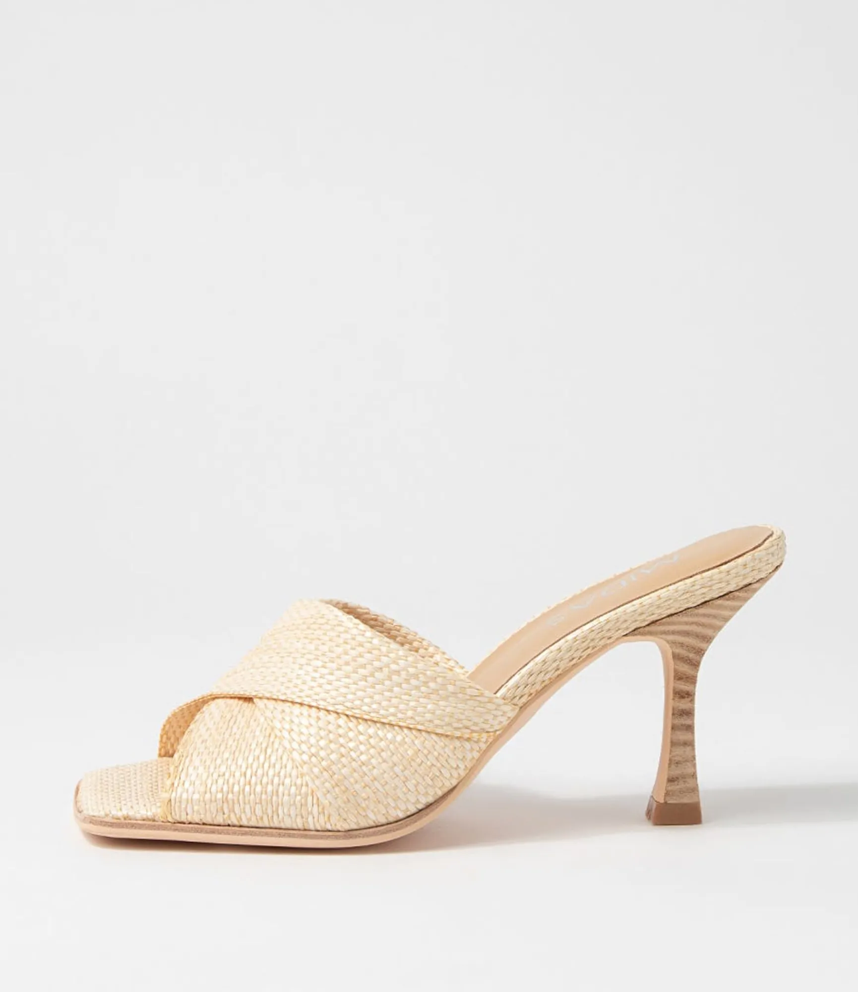 Clearance Midas Shoes Wikki Natural Woven Slides