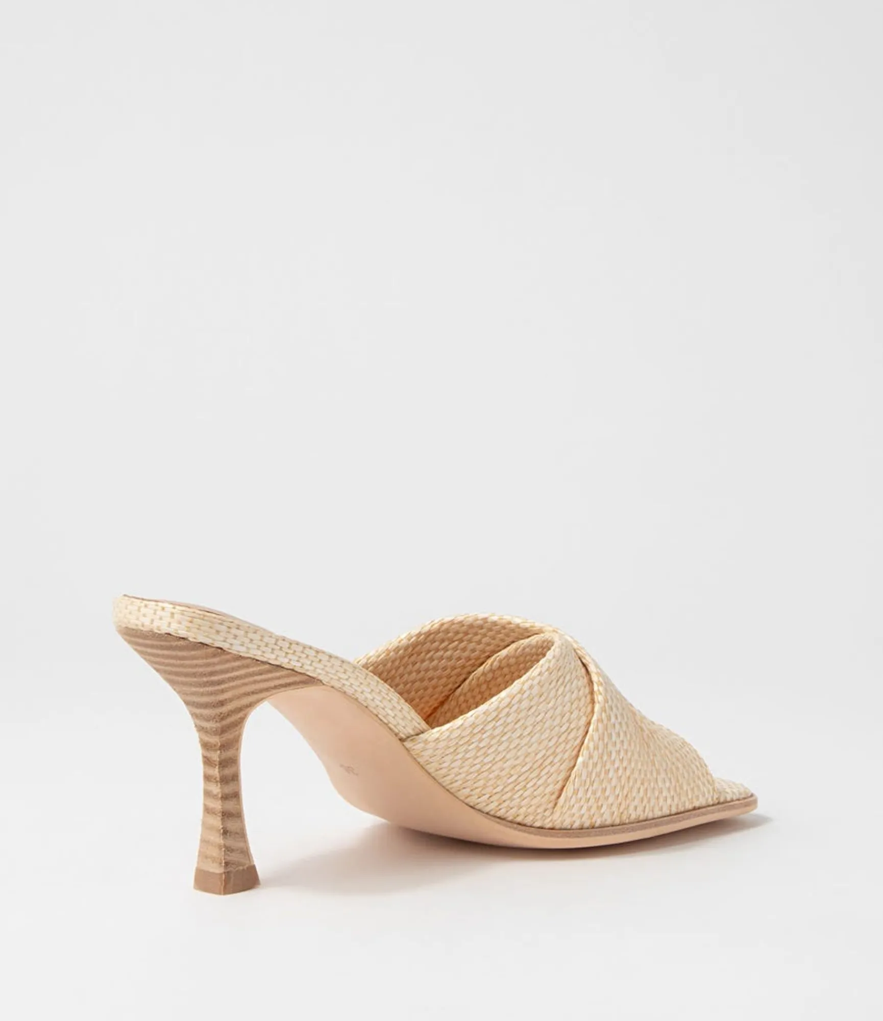 Clearance Midas Shoes Wikki Natural Woven Slides