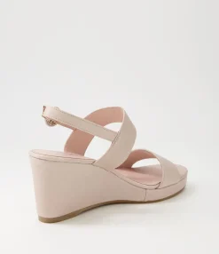 Shop Midas Shoes Wunda Dark Nude Leather Sandals