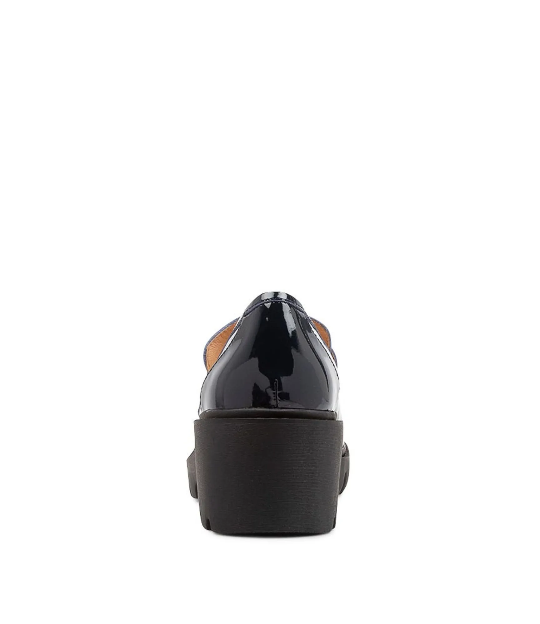 Fashion Midas Shoes Xana Navy Patent Leather Heels