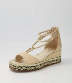 Fashion Midas Shoes Xavia Sandy Shimmer Leather Sandals
