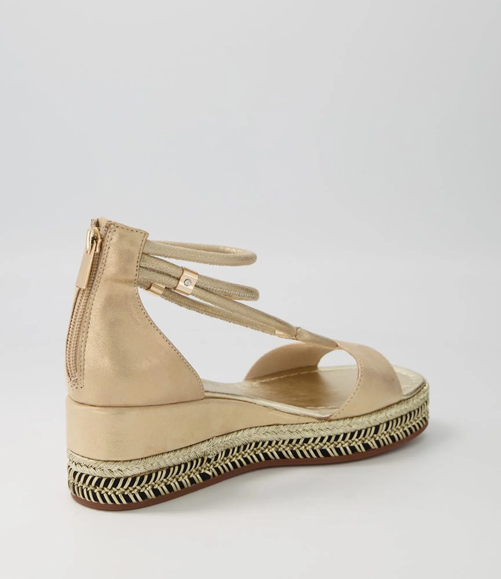 Fashion Midas Shoes Xavia Sandy Shimmer Leather Sandals