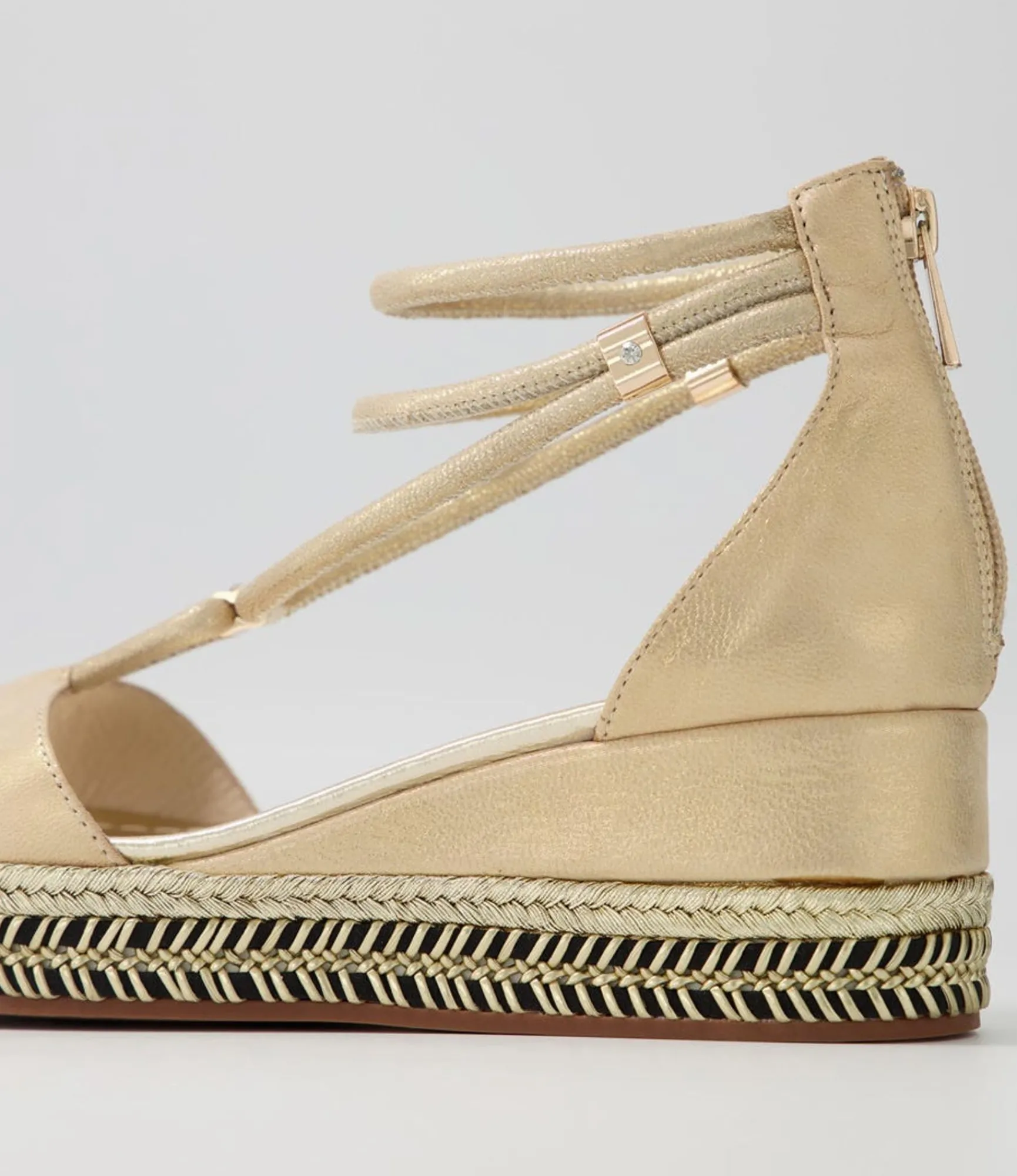 Fashion Midas Shoes Xavia Sandy Shimmer Leather Sandals