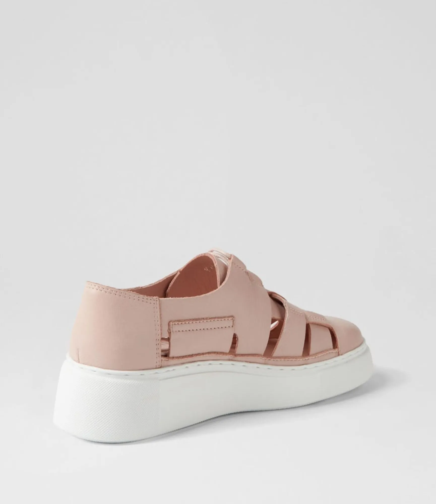 Best Midas Shoes Yaos Rose White Leather Sneakers