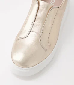 Fashion Midas Shoes Yeera Champagne White Leather Sneakers