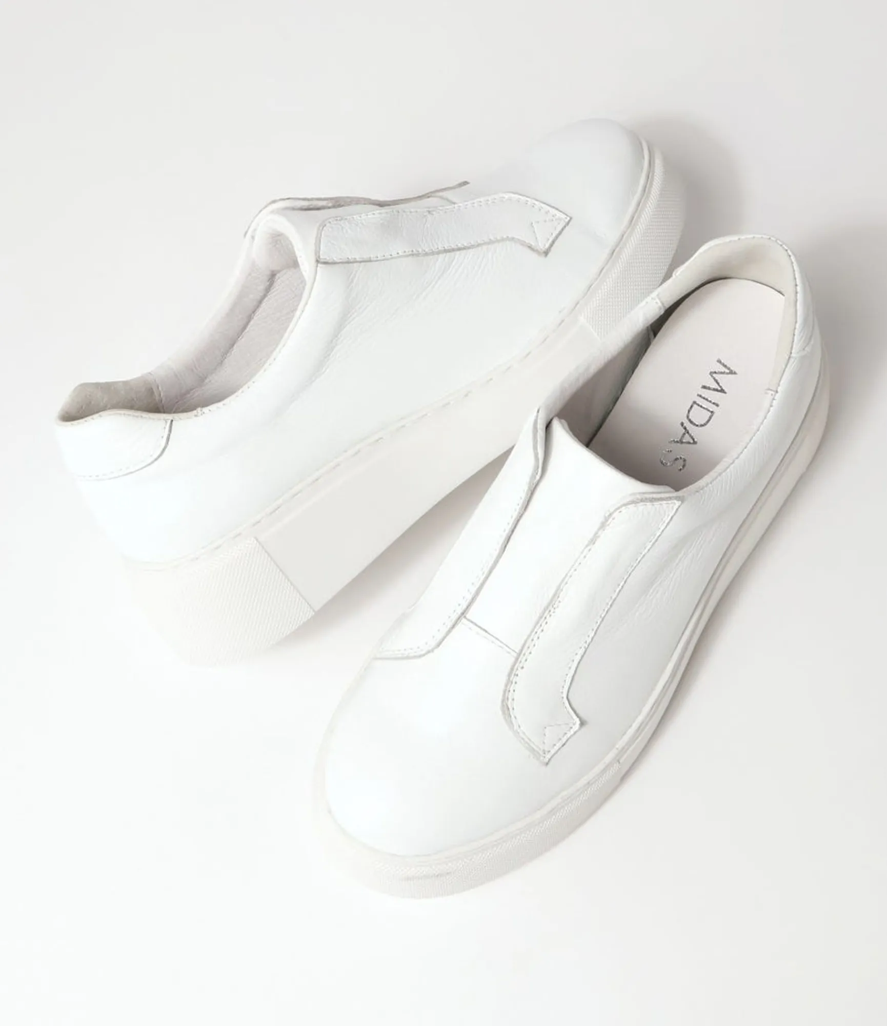 Flash Sale Midas Shoes Yeera White Leather Sneakers