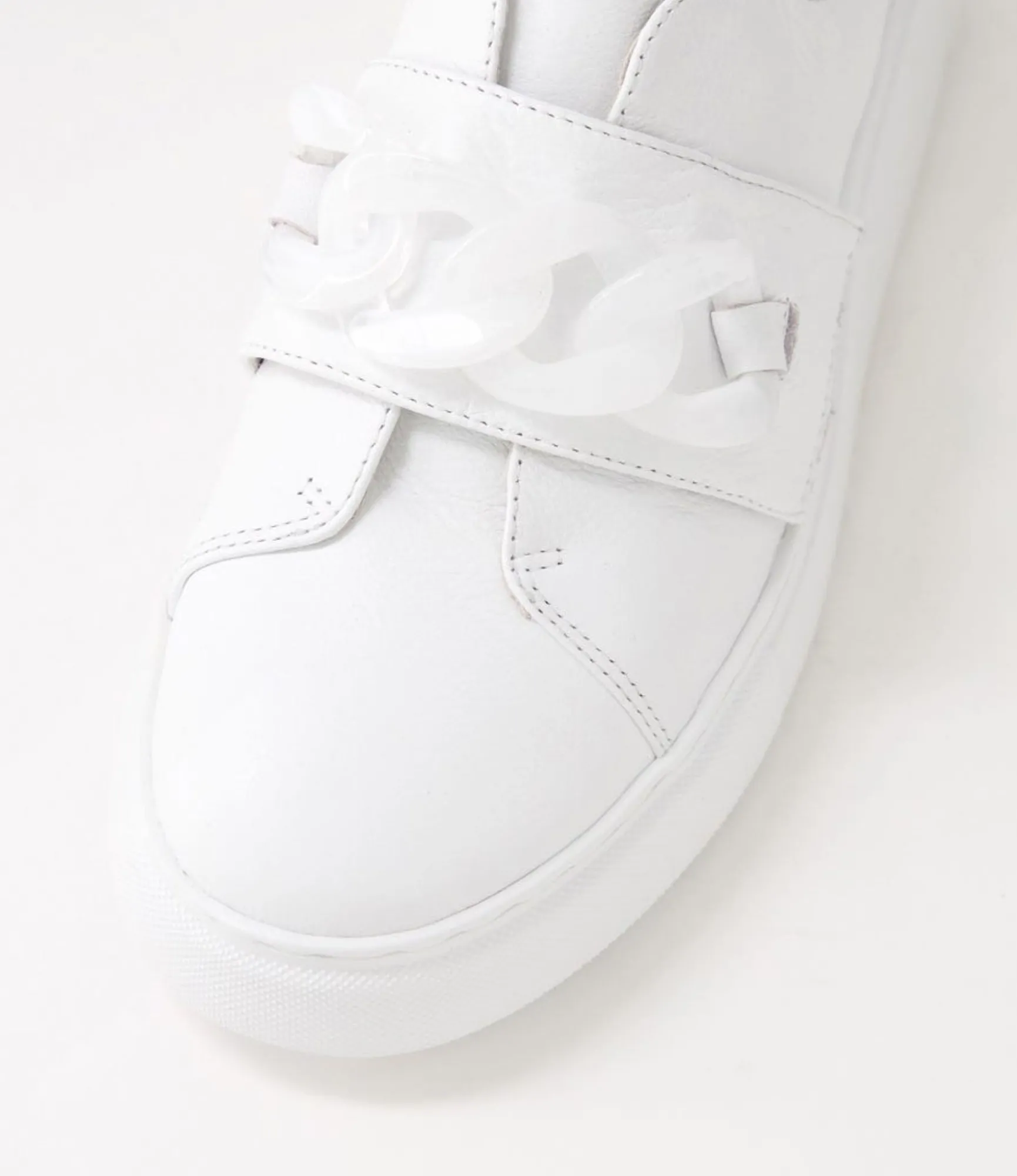 Shop Midas Shoes Yessa White Leather Sneakers