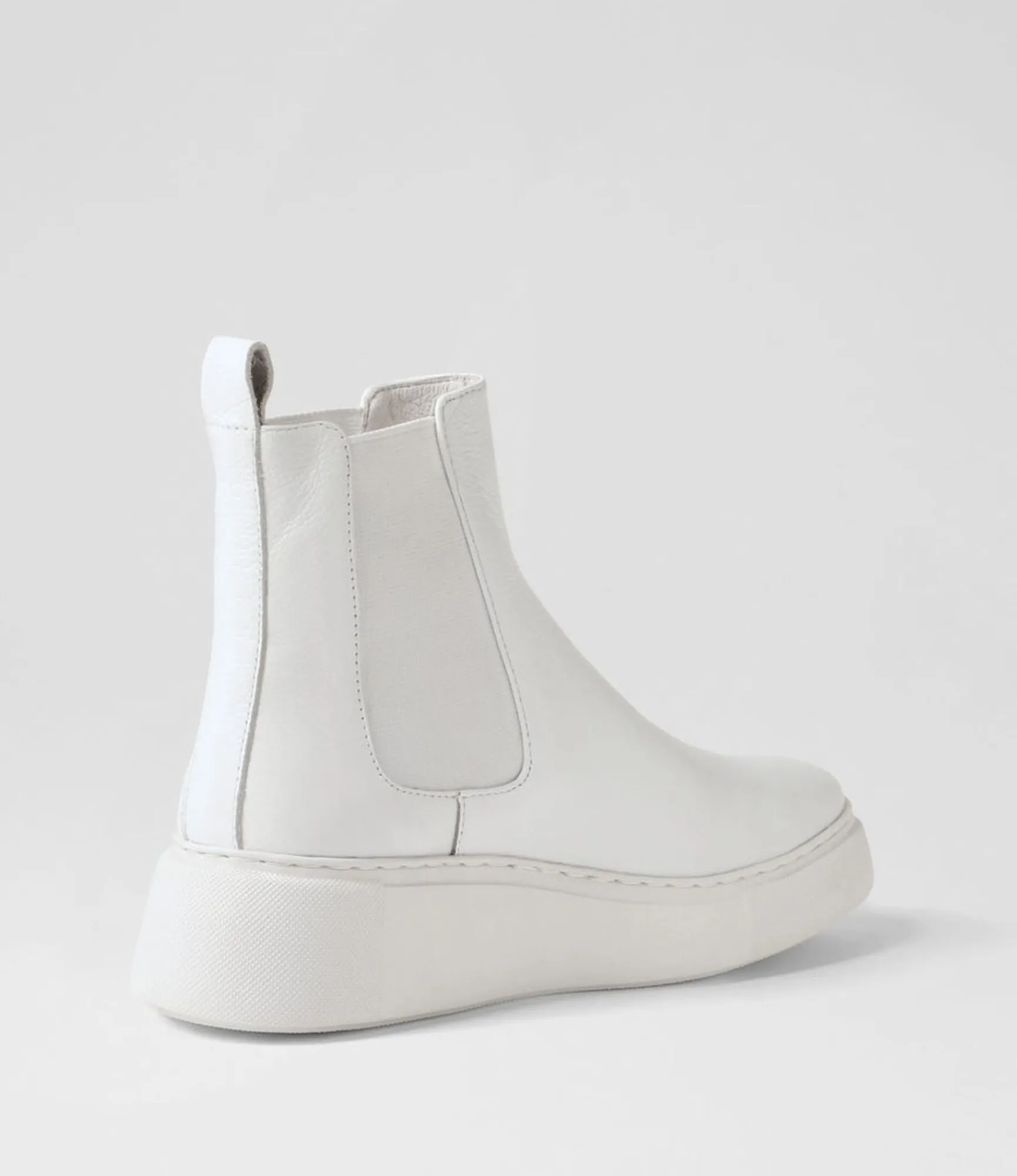 Clearance Midas Shoes Yistin White Leather Chelsea Boots