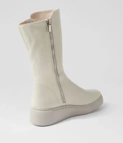Fashion Midas Shoes Yoghie Ivory Misty Leather Calf Boots