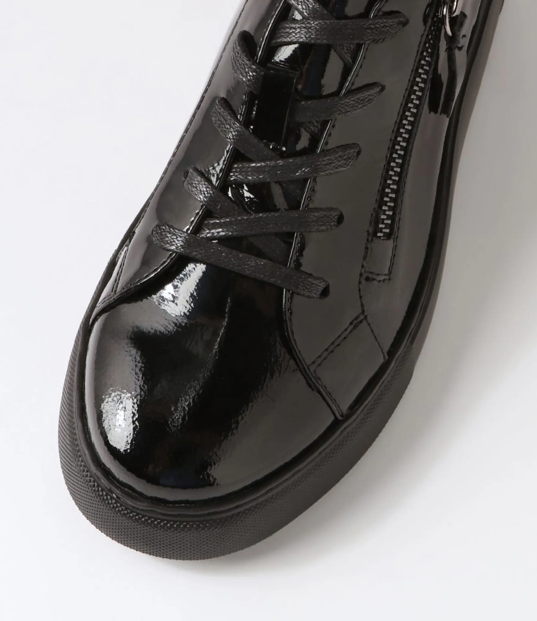 Discount Midas Shoes Yorkie Black Patent Leather Sneakers