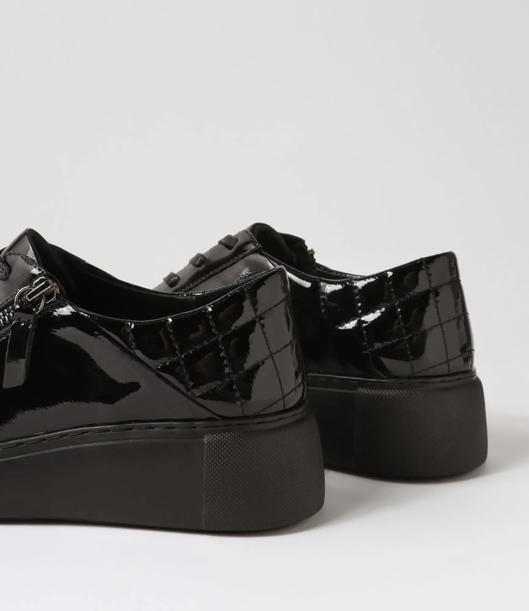 Discount Midas Shoes Yorkie Black Patent Leather Sneakers