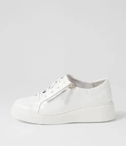 Cheap Midas Shoes Yorkie White Patent Leather Sneakers