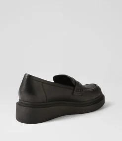 Discount Midas Shoes Zafari Black Leather Loafers