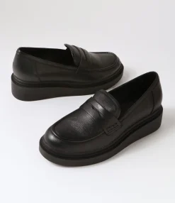 Discount Midas Shoes Zafari Black Leather Loafers