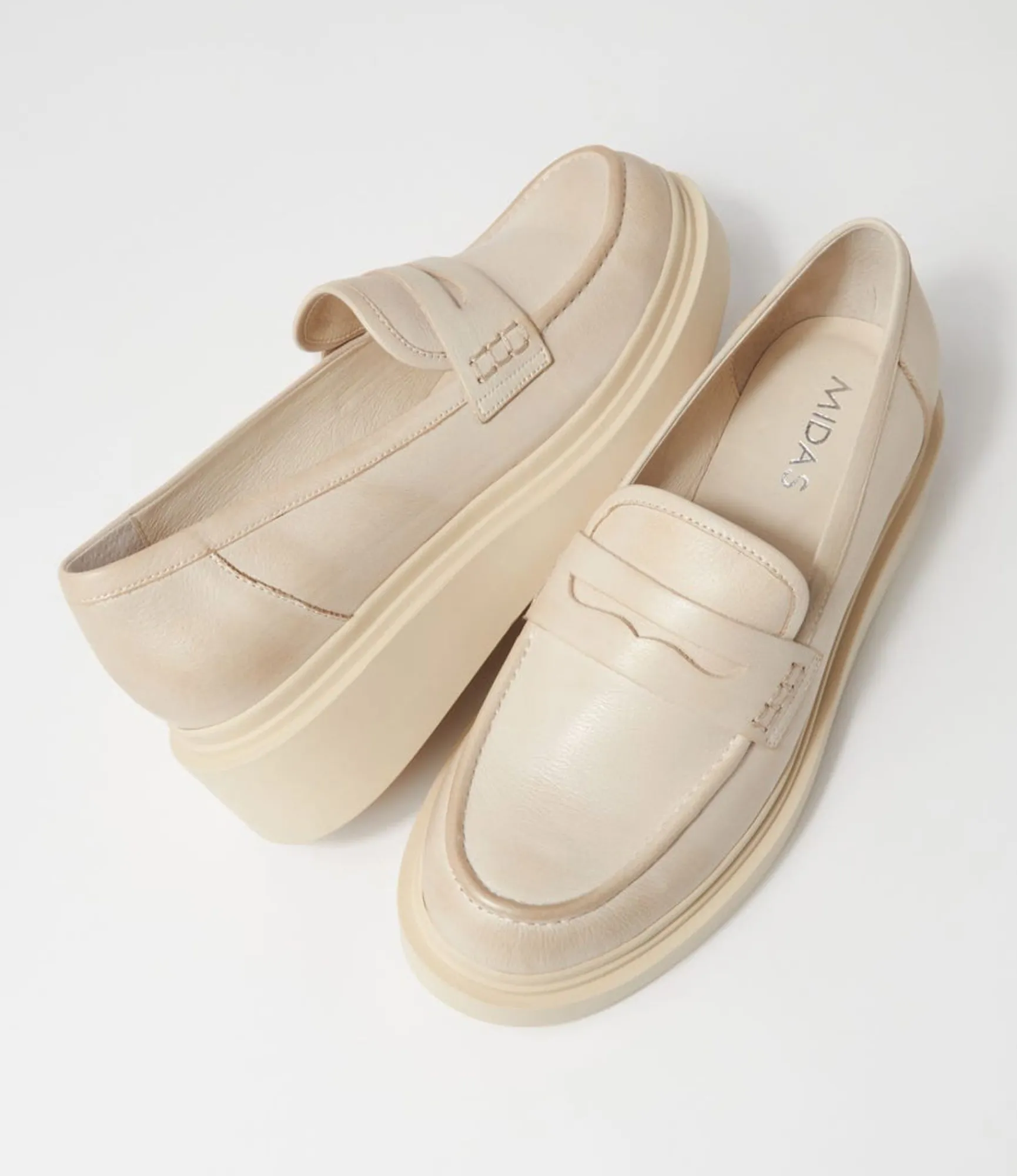 Flash Sale Midas Shoes Zafari Milk Leather Loafers