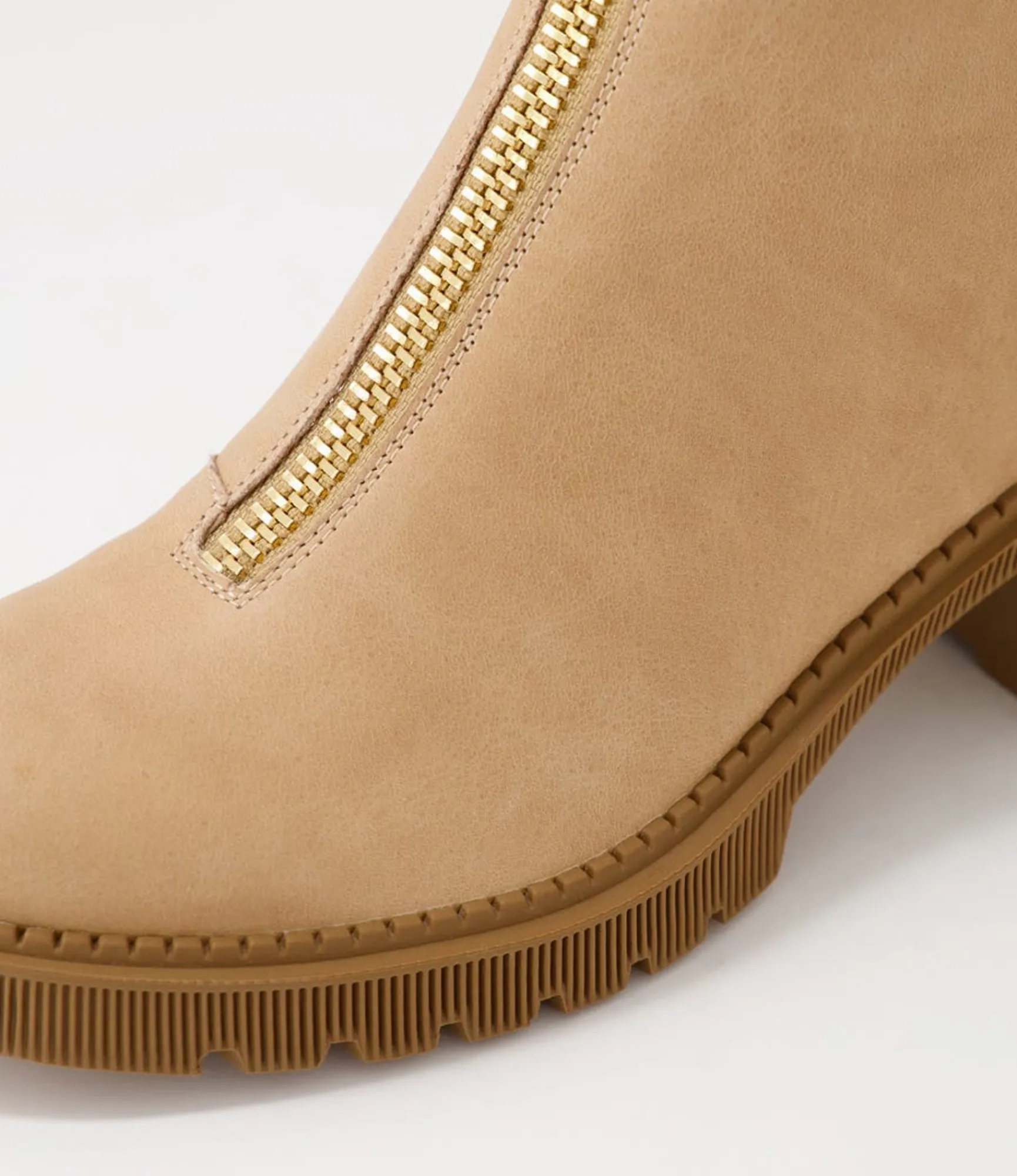 Online Midas Shoes Zandro Cappuccino Leather Lace Up Boots