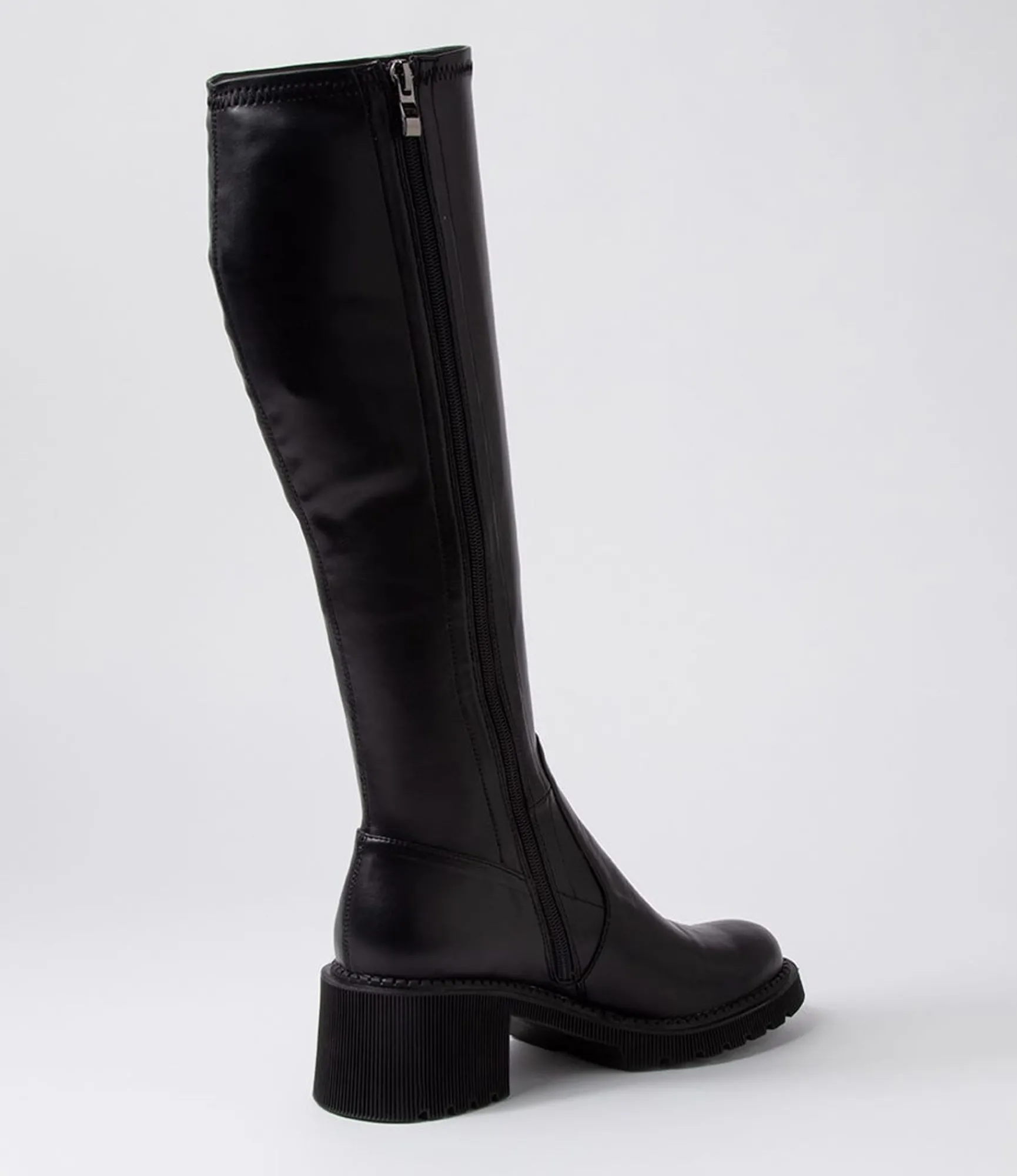 Online Midas Shoes Zarah Black Stretch Knee High Boots