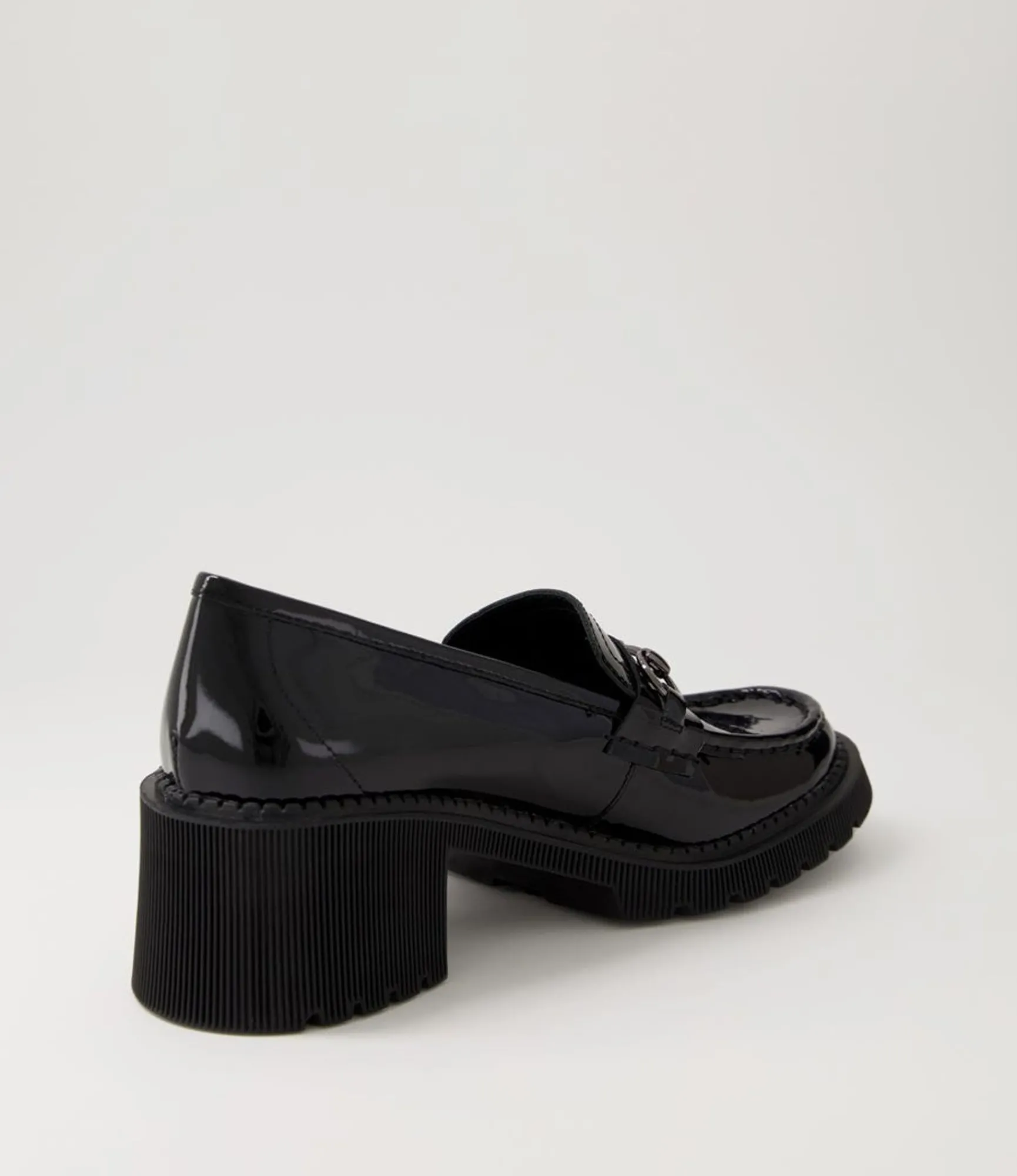 Cheap Midas Shoes Zoei Black Patent Leather Heels