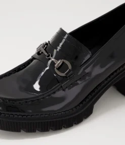 Cheap Midas Shoes Zoei Black Patent Leather Heels