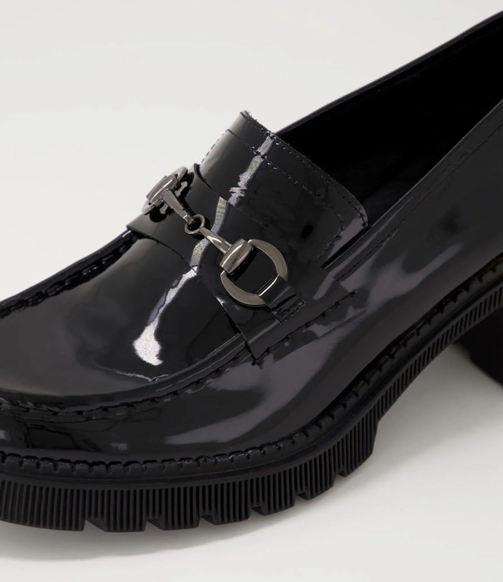 Cheap Midas Shoes Zoei Black Patent Leather Heels
