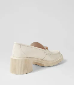 Fashion Midas Shoes Zoei Ivory Patent Leather Heels