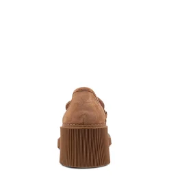 Shop Midas Shoes Zoei Light Choc Suede Heels