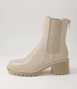 Fashion Midas Shoes Zorry Almond Leather Ankle Boots