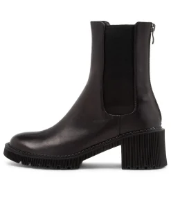Best Sale Midas Shoes Zorry Black Leather Ankle Boots